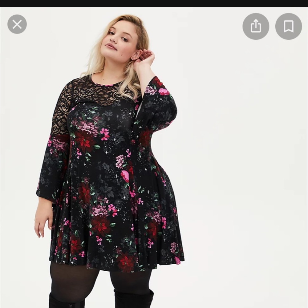 Torrid floral dress